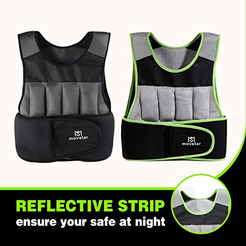Adjustable Weighted Vest Women Men with Reflective Design 10lbs,20lbs Workout Vest for Strength Training, Walking, Jogging, Weightlifting, Running Men Women - size: 20lbs