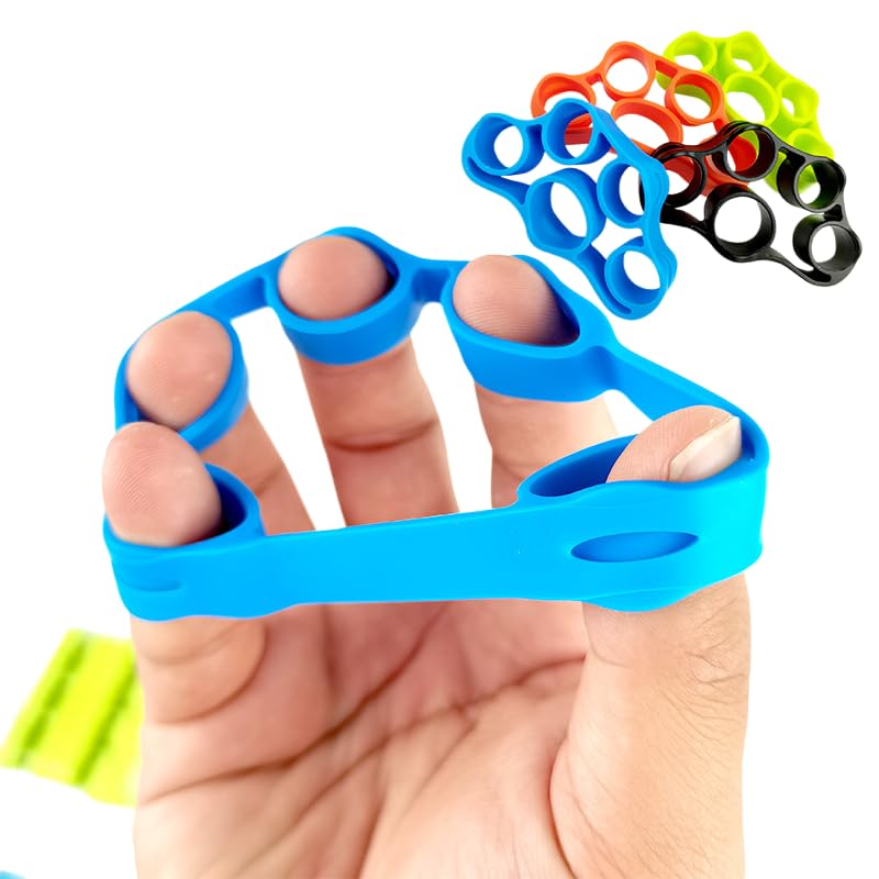 Grip Strength Trainer, Hand Grip Exerciser Strengthener Forearm with Adjustable Resistance 11-132 Lbs (5-60kg) - color: blue