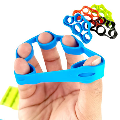 Grip Strength Trainer, Hand Grip Exerciser Strengthener Forearm with Adjustable Resistance 11-132 Lbs (5-60kg) - color: blue