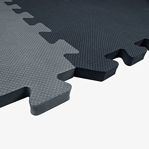 Flooring Inc's 5/8" Premium Soft Foam Gym Mat, High-Density Gym Flooring for Home Gym, Interlocking Foam Tiles for Home Gym, Playroom & More