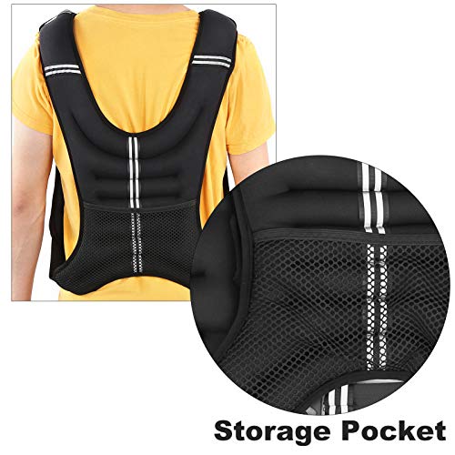 Generic Weighted Vest, Premium Elastic Material with Adjustable Buckles and Widened Shoulder Straps for Strength Training and Fitness Workout