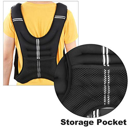 Generic Weighted Vest, Premium Elastic Material with Adjustable Buckles and Widened Shoulder Straps for Strength Training and Fitness Workout