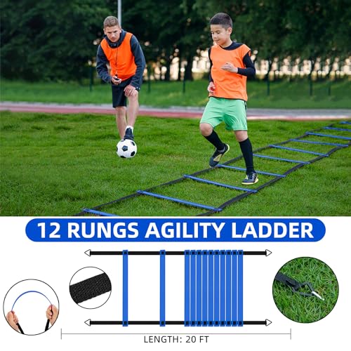 HAFHAF Soccer Goals for Backyard 4x3ft Kids Soccer Net Set with Ball - color: Blue