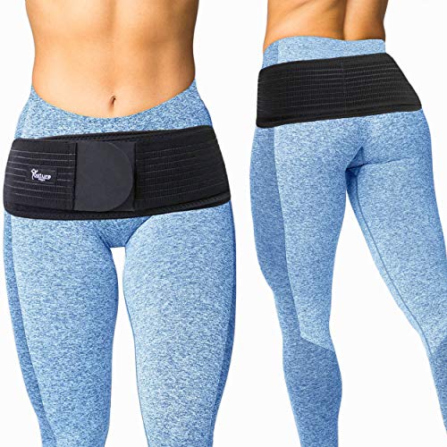 Sacroiliac SI Joint Support Belt for Women and Men - Reduce Sciatic, Pelvic, Lower Back and Leg Pain - Stabilize SI Joint (Regular (Hip Size 30-45"))