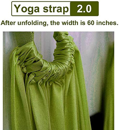 Fitness Yoga Stretching Strap, Adjustable Leg Stretcher Back Bend Assist Trainer, Improve Leg Waist Back Flexibility Home Gym Equipment for Rehab Pilates Ballet Cheerleading Splits Gymnastics