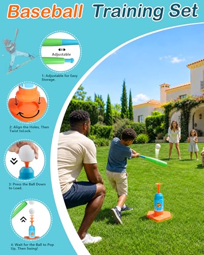 Outdoor Toys for Kids Ages 4-8, 8-in-1 Backyard Games Set with Multiple Sports Activities, Outdoor Family Play for Boys and Girls, Ideal for Parties, Camping & Birthday Gifts