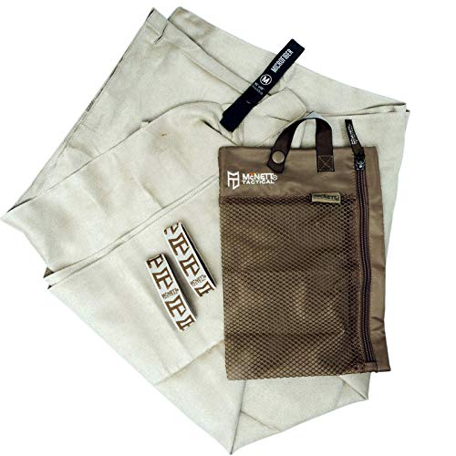 GEAR AID Quick Dry Microfiber Towels - Super Absorbent, Odor-Resistant, Fast Drying with Mesh Bag, Perfect for Camping and Travel, Sizes - color: Sand, size: MED (20”x40”)