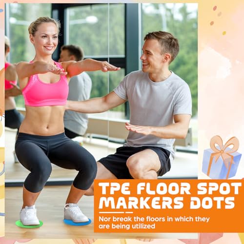 6 Pcs Poly Spots Markers Sports Training for Gym Floor Soccer Basketball Speed Agility Training Field Marking Equipment