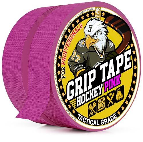 Hockey Tape Navy Blue 1inch Grip Tape 1 Roll Athletic Sports Tape Water-Resistan Multipurpose Cloth Tape for Lacrosse Baseball & Softball Bats, Pullup Bars, Sports Gift Wrist Ankle Foot Gymnastics Bar - color: Pink