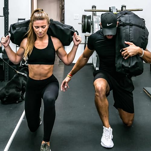 Fitness Sandbag with Handles, Adjustable Weight Training Bag