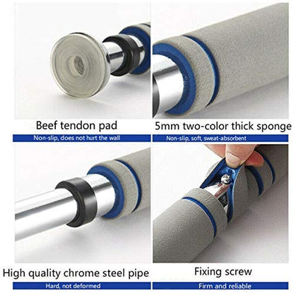 Pull Up Bar for Doorway No Screw Door Horizontal Bars Steel 500kg Home Gym Workout Chin Push Up Pull Up Training Bar