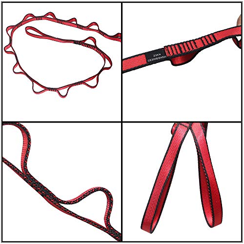 2pcs Safety Daisy Chains Strong Climbing Strap Adjustable Nylon Strap Rope Yoga Pilates Stretching Straps - color: Grey, size: 105cm x 1.5cm