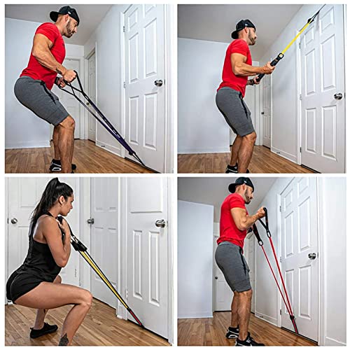 Door Anchor Resistance Bands, Fits in Any Door, Heavy Duty Door Strap Attachment Door Anchor Fitness Equipment Accessory for Home & Gym Training (2pcs)