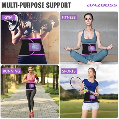 Waist Trainer for Women Lower Belly Fat, Waist Sweat Band for Women, Belly Band Sweat Belt, Stomach Wrap, Body Shaper