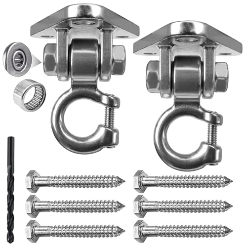 Heavy Duty Swing Hangers Swing Hanging Chairs Hammocks Hooks Hanging Snap Hooks Screws Bolt, Swing Set Bracket for Inddor Outdoor Playgrounds Yoga - size: Styel 2 PS