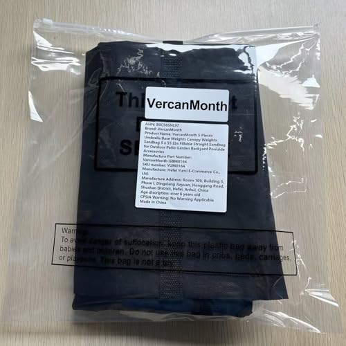 5 Packs 275 LBS Umbrella Base Weight Sandbag Sandbag for Weight