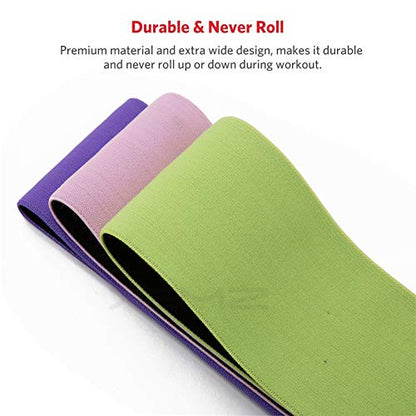 Resistance Hip Band, Non-Slip Elastic Cotton Resistance Exercise Band, Home Fitness Equipment for Glutes Butt Peach Booty Workout, Leg Stretching Warming Up Training Circle, with Carry Bag