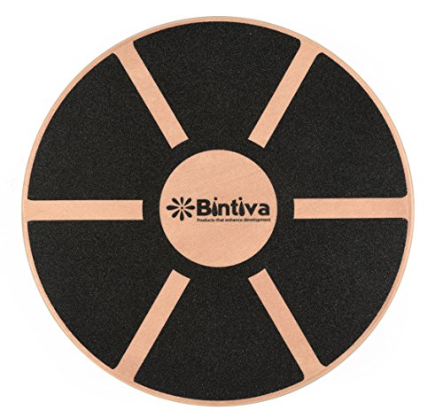 bintiva Wood Balance Board for Fitness Rehab Balance and Stability Training