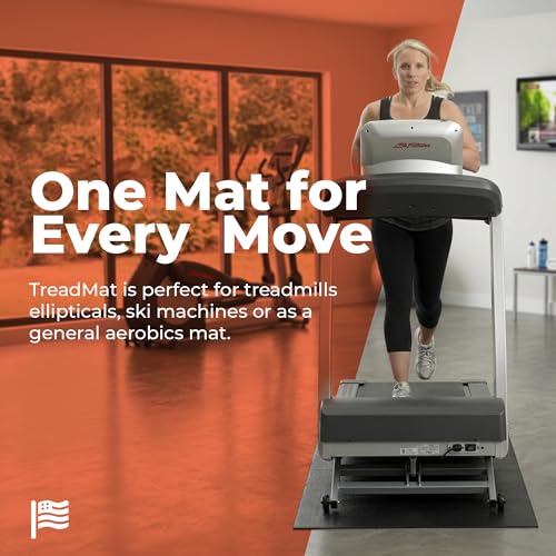 SuperMats Made in U.S.A. for Treadmills Ellipticals Rowing Machines Recumbent Bikes and Exercise Equipment - size: 3-Feet x 7.5-Feet