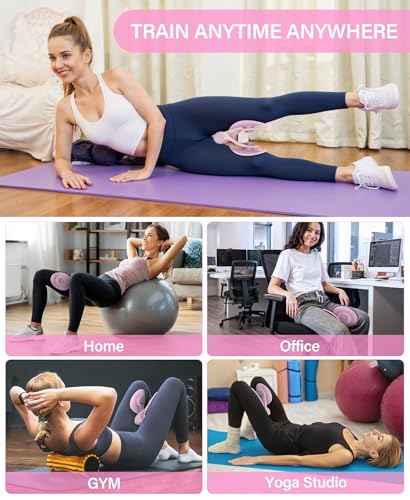Kegel Exerciser, Pelvic Floor Muscle Exercise Devices for Women, Inner Thigh Exerciser Leg Workout Equipment Thigh Trainer for Male Hip Trimmer Inner Thigh Toner Workout