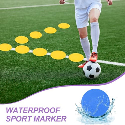 PATIKIL Spot Markers, Non-Slip Floor Agility Markers Flat - color: Blue