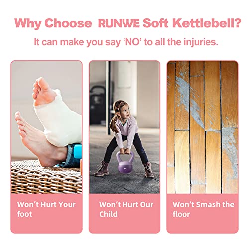 Soft Kettlebell for Women 5lb 10lb 15lb 20lb 25lb, Sand Filled Quiet Floor-Friendly Kettlebell, Anti-Slip Home Gym Fitness Equipment for Apartment Postpartum Recovery - color: 15 LB Green