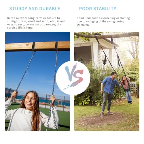 Heavy Duty Swing Hanger, Wood Beam & I-Beam Hanger, Swing Set Accessories Hammock 660LB Heavy Duty Swing Hooks Playground Hammock Chair Rope, Sandbag Porch, Hanging Heavy Punching Bags - style: 1Pack-with Snap Hook