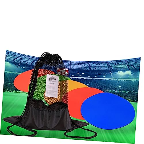 6Pcs Soccer Spot Markers Football Training Discs for Agility Drills Durable TPE Material with Storage Bag for Gym Class and Outdoor Sports