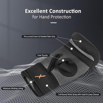 MaxxMMA Neoprene Washable Heavy Bag Gloves - Boxing Punching Training