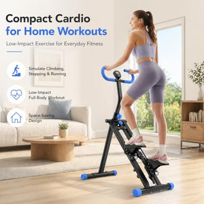 Stair Stepper & Stepper Machine for Home, Aerobic Step Platform, Steppers for Exercise at Home, Stair Slide, Exercise Step, Full-Body Cardio Workout Equipment for Women & Men