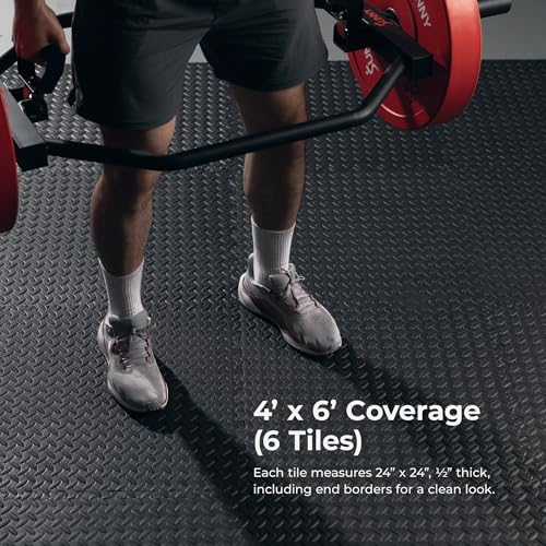 Sunny Health & Fitness Tri-Folding & Puzzle Exercise Mats – Extra Thick, Durable, Non-Slip, Water-Resistant Cushioning for Home Gym, Yoga, MMA, Gymnastics, Cardio, and Core Workouts - style: 6 FT x 4 FT