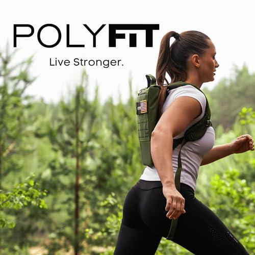 Polyfit Rucking Backpack 2.0 - Weighted Ruck Pack for Weight Plates - Patent Pending Side-Loading Rucksack for Walking, Running, Rucking, Strength and Endurance Training - Black Camo - color: Black Camo