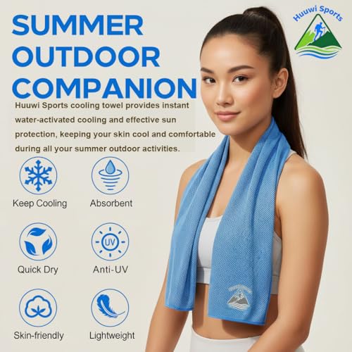 Cooling Towel 4 Pack, 40"x12" Ice Towel for Instant Relief, Microfiber Chilly Towel for Sports, Gym, Running, Yoga, Golf, Camping, Fitness (Mix 2) - color: Mix 2
