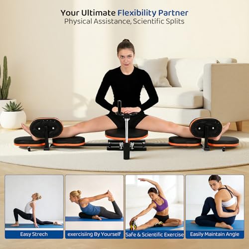 Leg Stretcher,220lbs Heavy Leg Stretch Machine,200° Adjustable Split Machine for Ballet,Home Gym Leg Stretching Training Machine, Suitable for Ballet, Dance, Yoga, Home Gym Dedicated