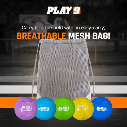 Plyoball Weighted Ball Set for Throwing and Pitching Training - Training Balls for Softball - Builds Speed, Strength, & Muscle Memory
