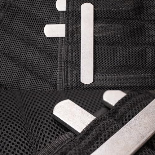 Mavee Fractional Weight Vest Plates, Rustproof Solid Steel Inserts for Rucking, Tactical Carrier & Strength Training - color: Silver (Electroplated), size: 5.9 Inch (8 Pack / 3.5 Lbs)
