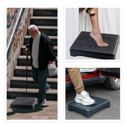 Mobility Step Stool for Adults Half Seps for Stairs for Seniors,Platform Step Safety Step Non-Slip Indoor and Outdoor