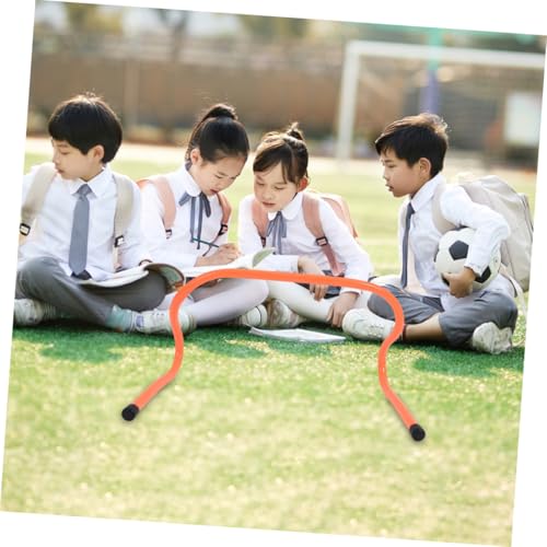 LIOOBO 4pcs Agility Hurdles 15cm Plastic Speed Training Hurdle Set for Football Soccer Agility and Sprint Drills Youth Sports Training Equipment