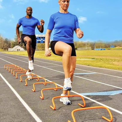 5 PCS Speed Training Hurdles Fitness & Speed Training Equipment,Agility Hurdles Training Equipment,Indoor Outdoor Sports Practice Hurdles with Carry Strap