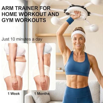 Arm Workout for Men and Women, 360° Hand-Crank Forearm Trainer, Arms and Shoulder Exercise Equipment, Home Workout Equipment and Gym Workouts, for Fitness & Toning