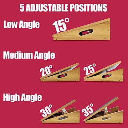 66FIT Slant Board Adjustable Stretch Board Wooden Slant Board