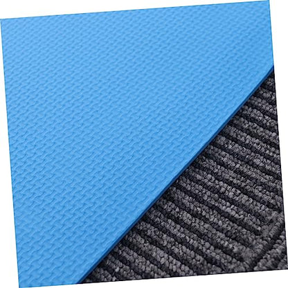 Portable Yoga Mat for Outdoor Exercise for Hot Yoga Pilates Aerobics and Stretching Routines Lightweight Comfortable and Odorless Blue