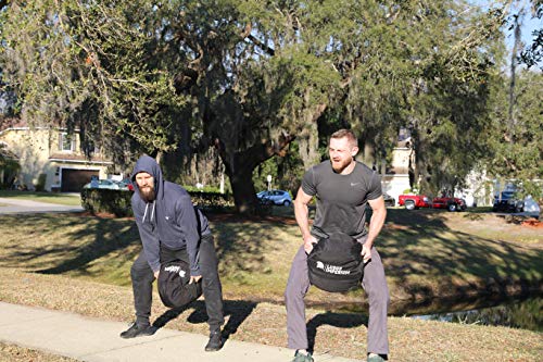 Round Fitness Sandbag 150/100/50 LB with Two Handles - Heavy Duty Workout Sandbags for Training, Fitness, Cross-Training & Exercise, Workouts, Sandbag Weights - size: 50 LB