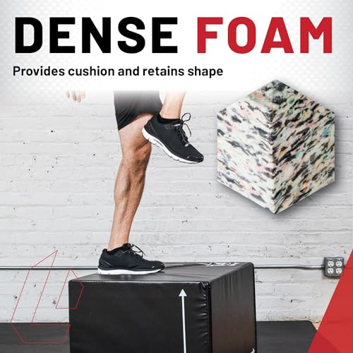 Lifeline Fitness 3-in-1 Foam Plyo Box - Exercise Equipment for Home Gym - Plyometric Jump Box Set for Crossfit, HIIT, Jump Training, Jump Trainer - style: Small