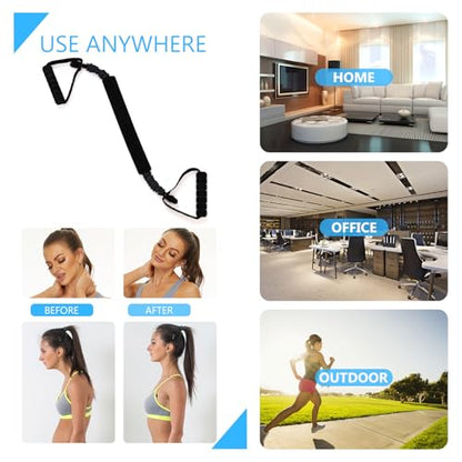 Neck Stretcher Exerciser, FSA/HSA Eligible, Cervical Traction Device for Neck Pain Relief and Spine Alignment. Portable Neck Traction Exerciser for Home/Office, Neck and Shoulder Relaxer Easy to Pull. - size: 30-35 Pounds
