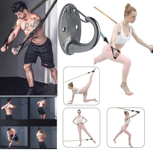 Heavy Duty Fitness Workout Resistance Band Wall Anchor and Wall Anchor Screw Fittings Suitable for Strength Training Physical Exercises in Home Gyms