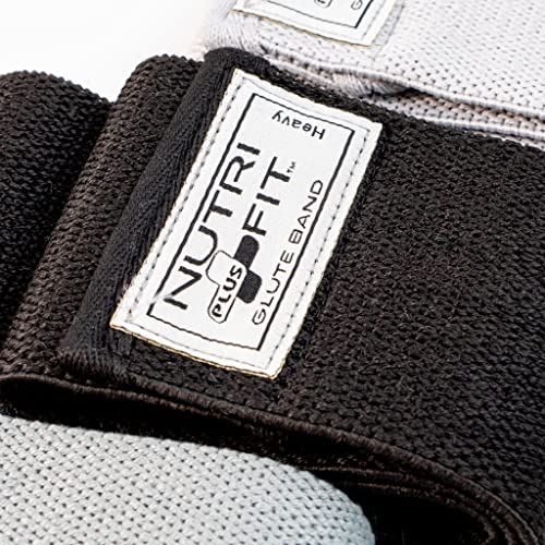 NutriFit Plus Fabric Resistance Bands Set – 3 Booty Bands for Glutes & Legs, Non-Slip, Carry Bag