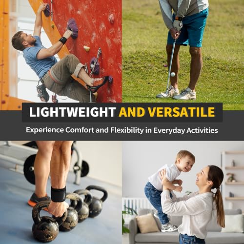 CAMBIVO Wrist Brace 2 Pack, Adjustable Compression Wrist Support for Carpal Tunnel, Tendonitis Pain Relief, Wrist Wraps for Weightlifting, Gym Fitness, Sleeping Night Support, Men Women