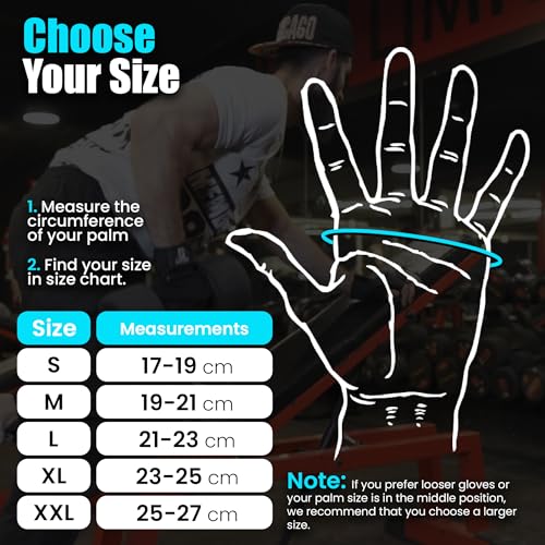 Leather Workout Gloves for Men & Women – Anti-Slip Weightlifting, Gym, and Cycling Gloves with StretchBack Mesh, Full Palm Protection Extra Grip for Fitness & Cross-Training Gloves