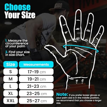 Leather Workout Gloves for Men & Women – Anti-Slip Weightlifting, Gym, and Cycling Gloves with StretchBack Mesh, Full Palm Protection Extra Grip for Fitness & Cross-Training Gloves